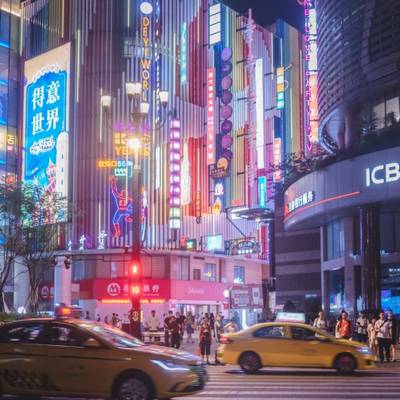 夜景模特