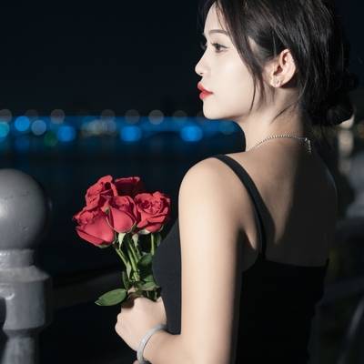 夜景模特