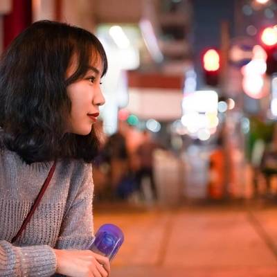 夜景模特