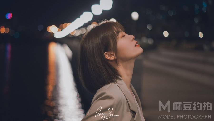 夜景模特