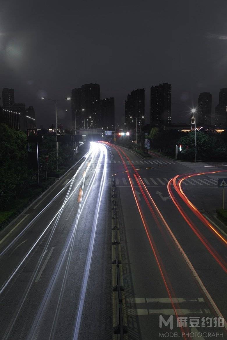夜景模特