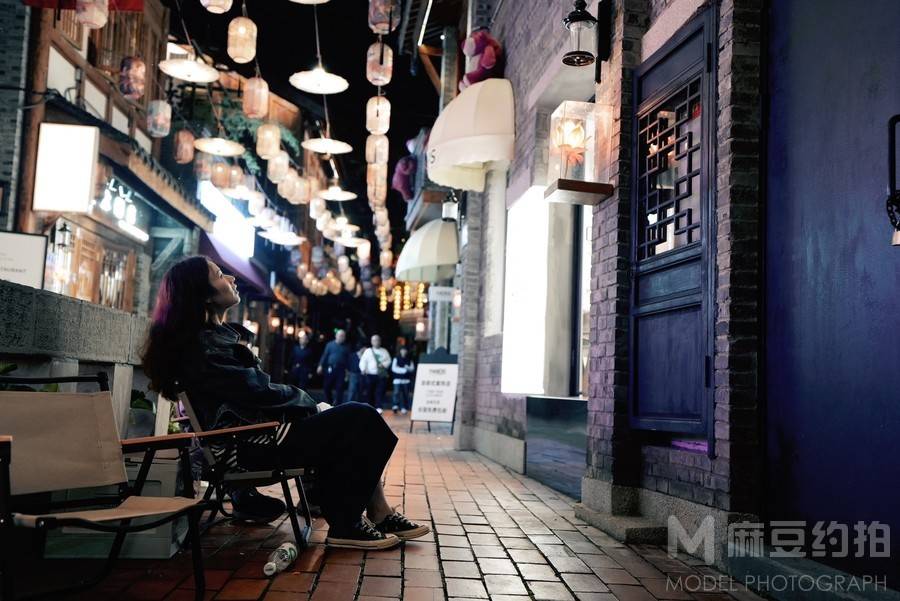 夜景模特