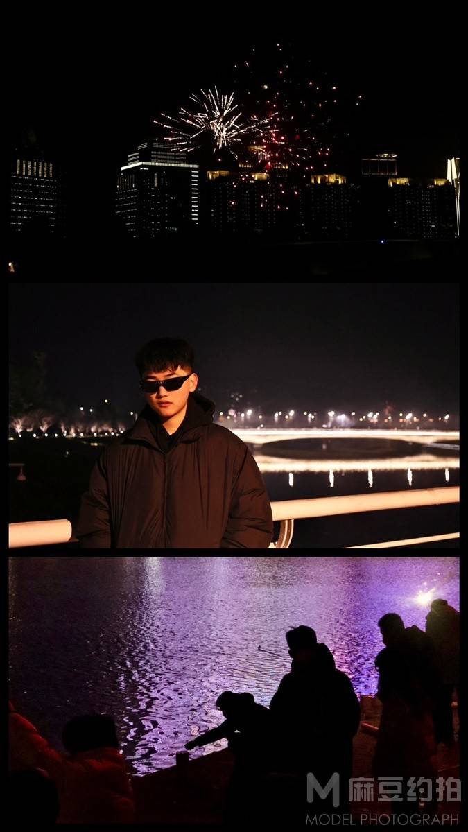 夜景模特