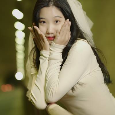 夜景模特