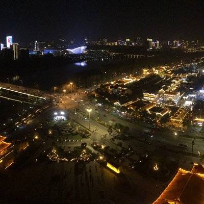 夜景模特