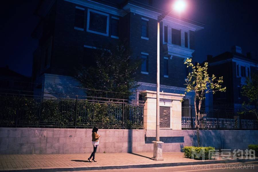 夜景模特