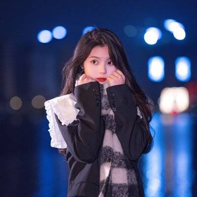 夜景模特