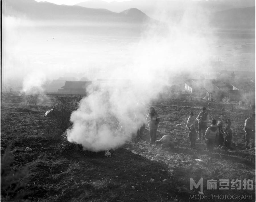 黑白模特