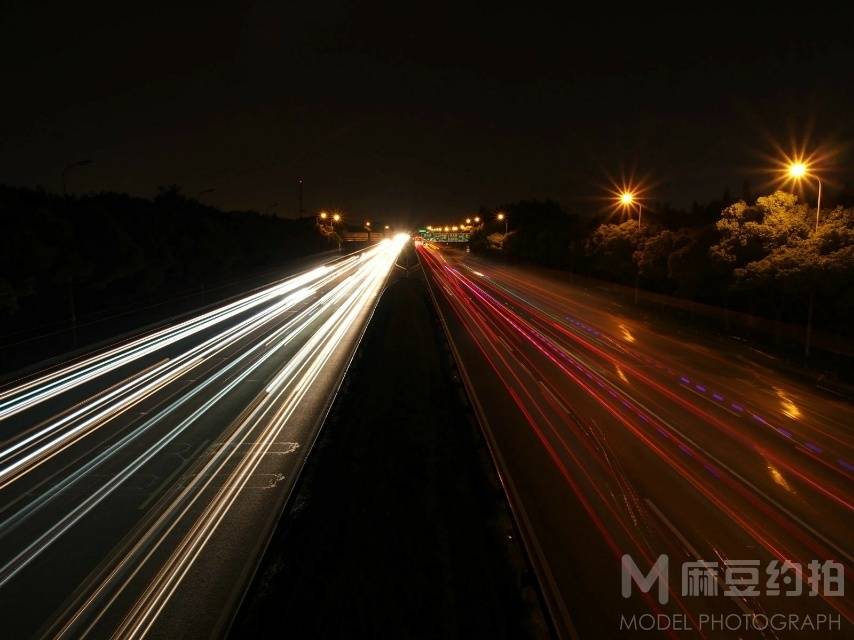 夜景模特