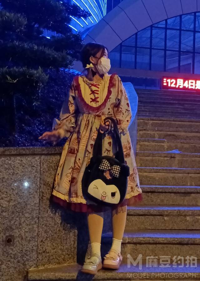 夜景模特