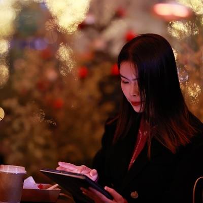 夜景模特