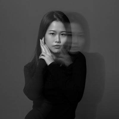 黑白模特