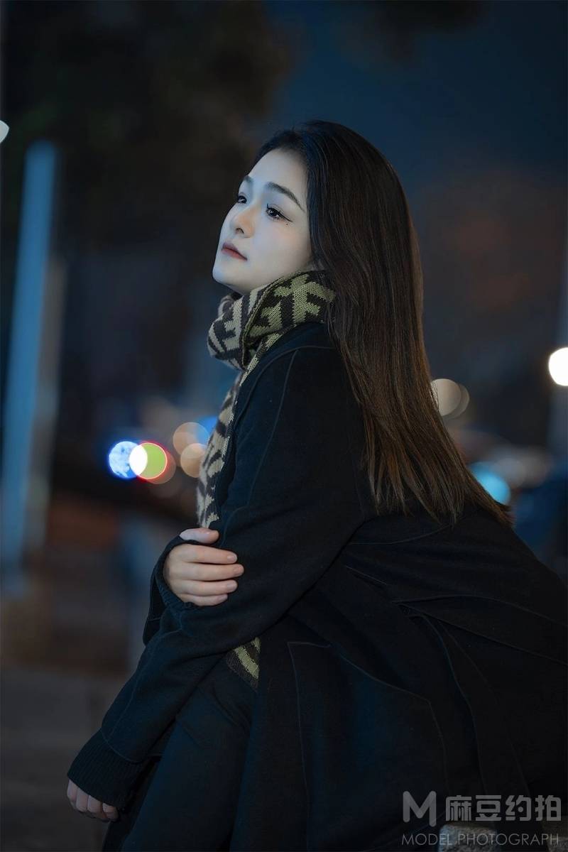 夜景模特