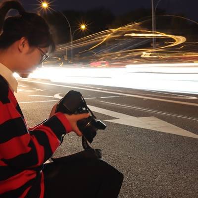 夜景模特