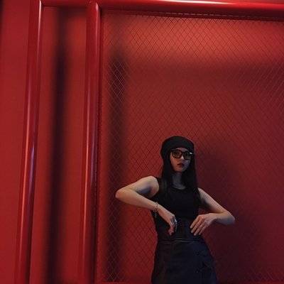 黑白模特
