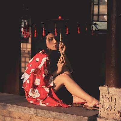 夜景模特