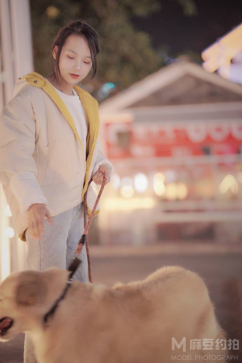 夜景模特