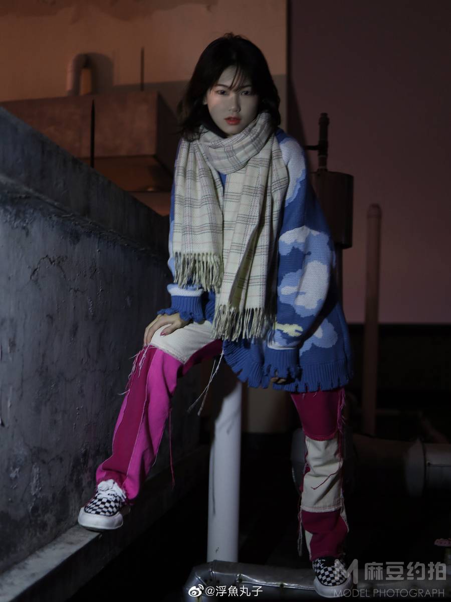夜景模特