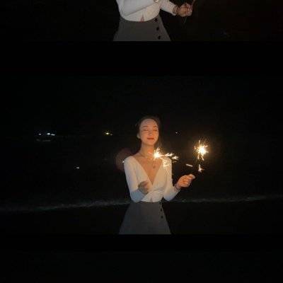 夜景模特