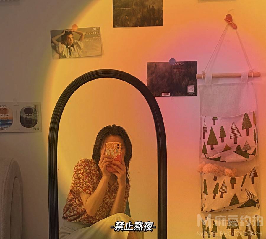 夜景模特
