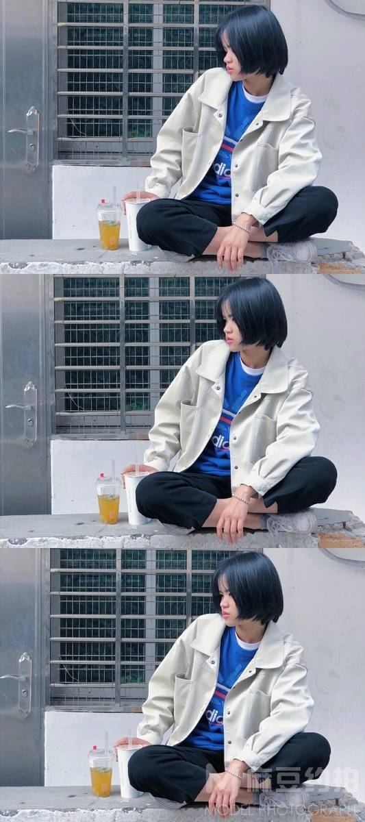 黑白模特