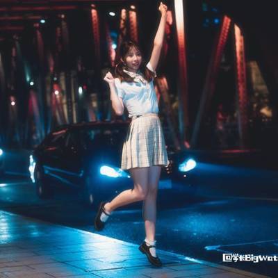 夜景模特