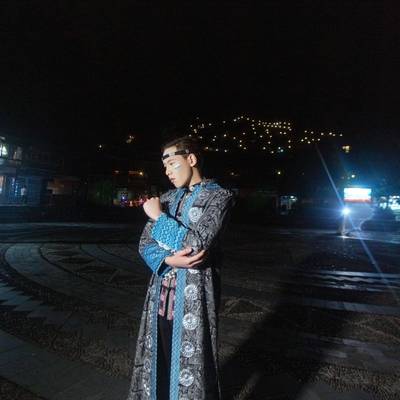 夜景模特