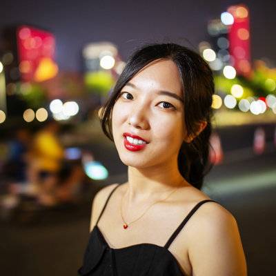 夜景模特
