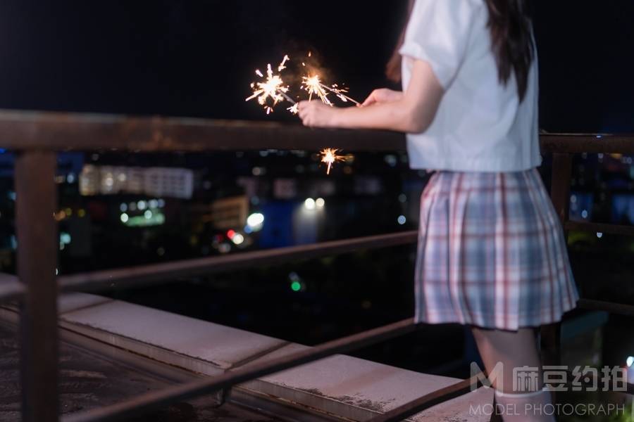 夜景模特