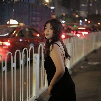 夜景模特