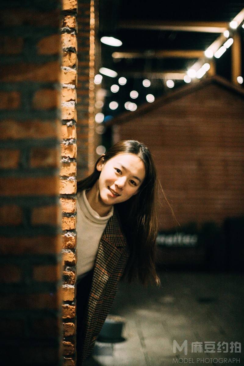 夜景模特
