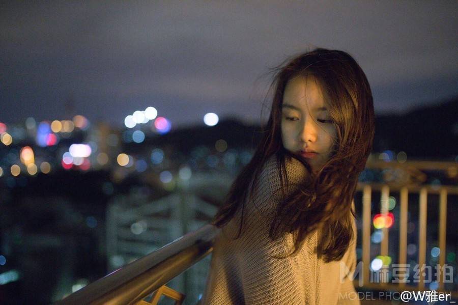 夜景模特