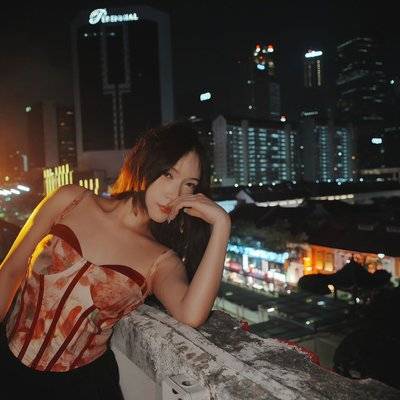 夜景模特