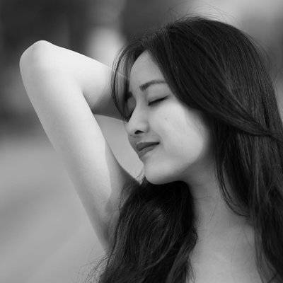 黑白模特