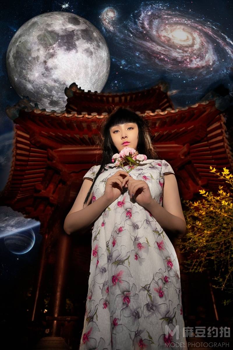 夜景模特