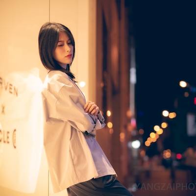 夜景模特