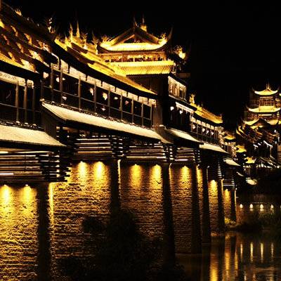 夜景模特