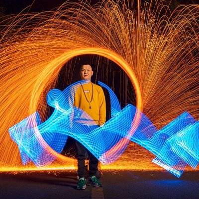 夜景模特