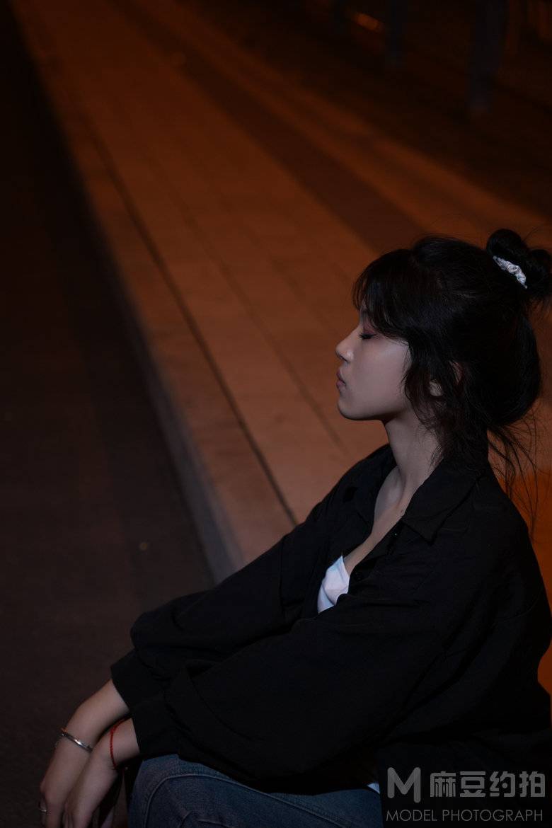 夜景模特