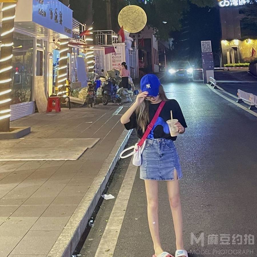 夜景模特
