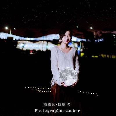 夜景模特