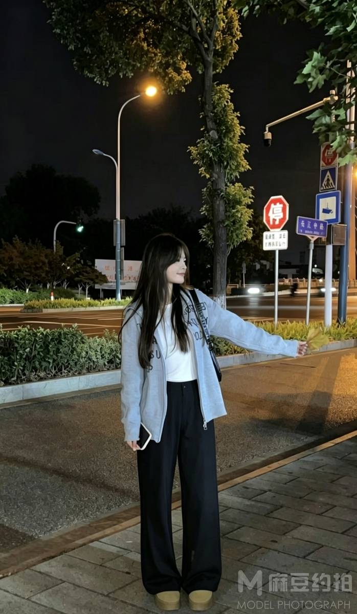 夜景模特