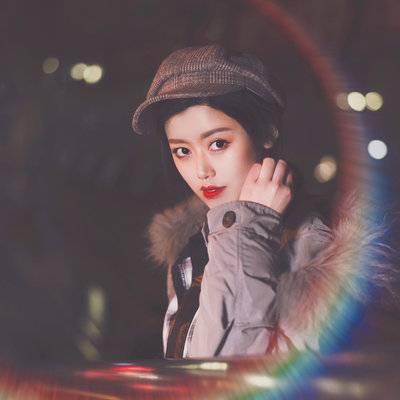 夜景模特