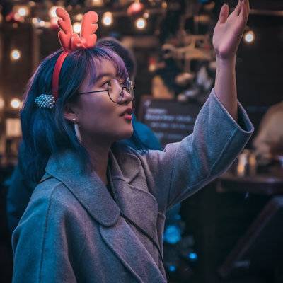 夜景模特