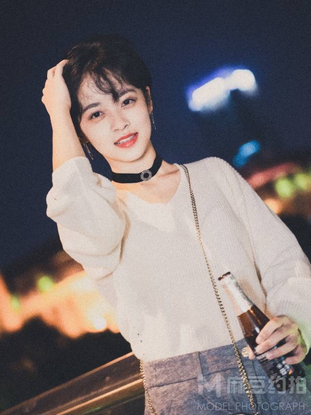 夜景模特