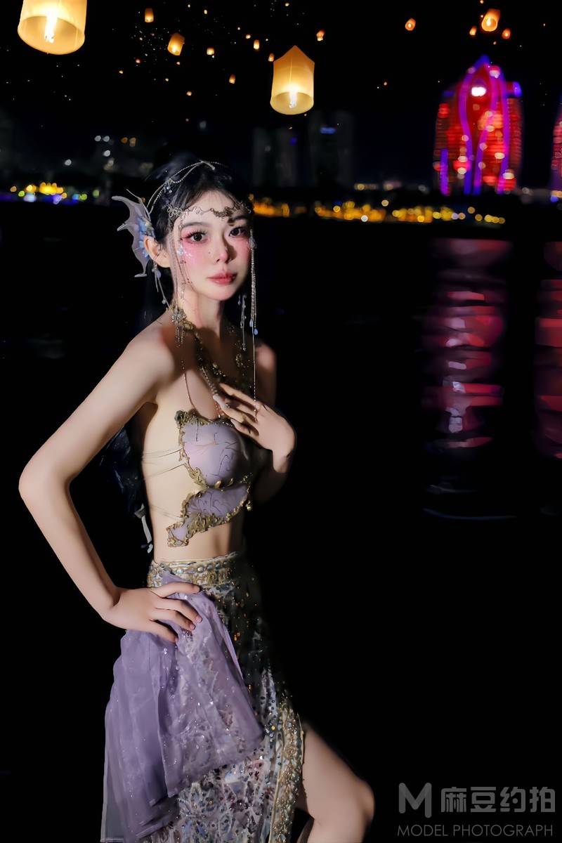 夜景模特