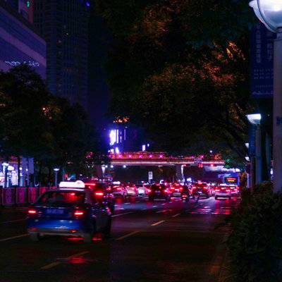 夜景模特