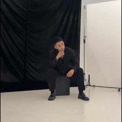 黑白模特