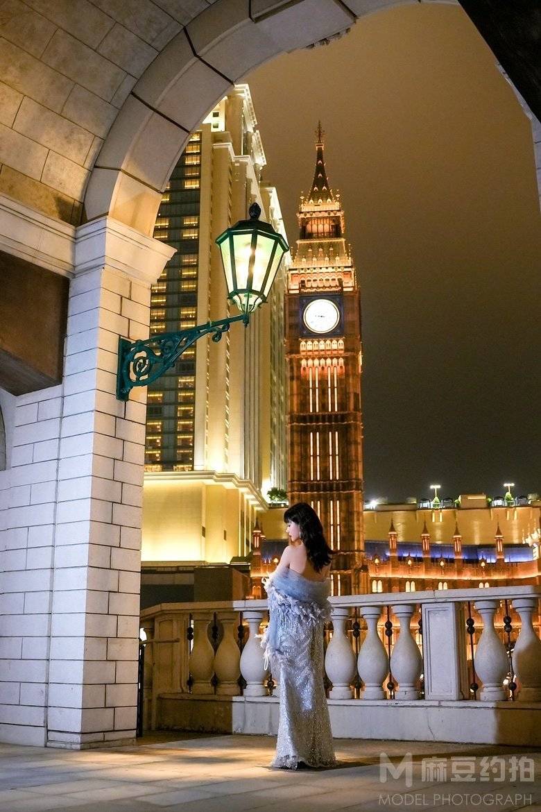 夜景模特
