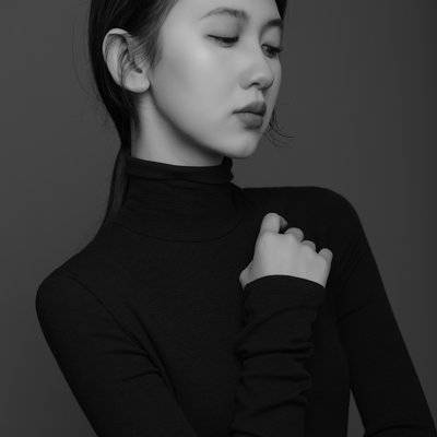 黑白模特